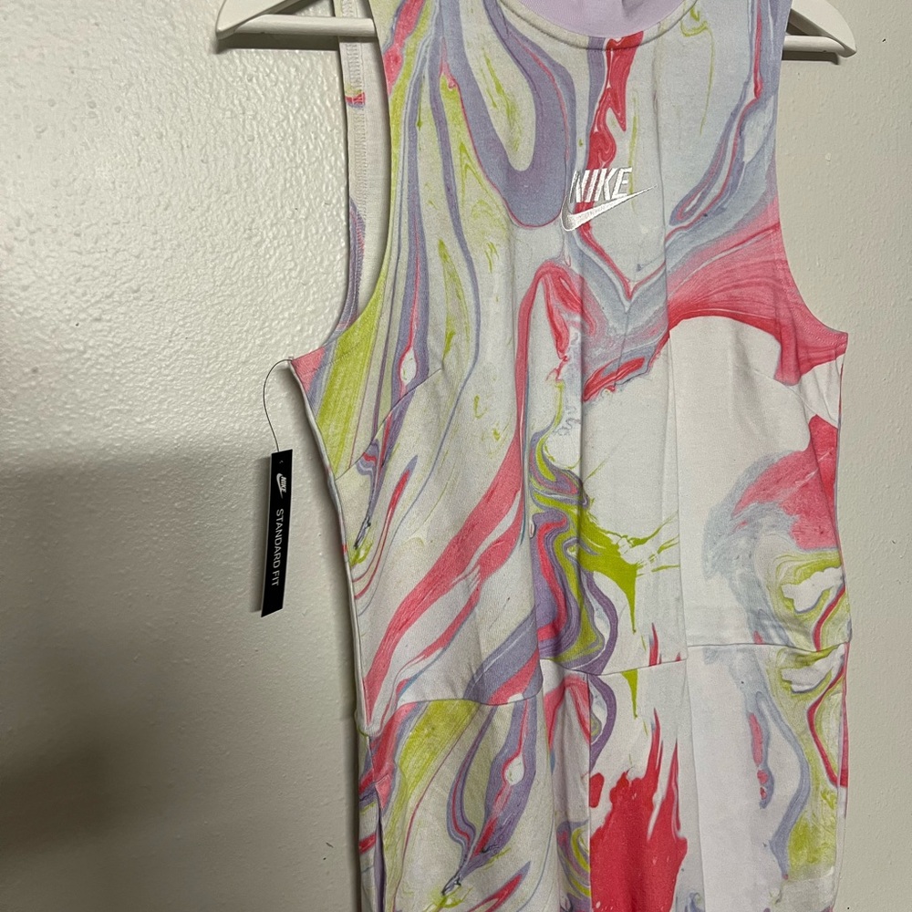 NWT NIKE Women's Jersey Tie Dye Jumpsuit - Picture 9 of 15